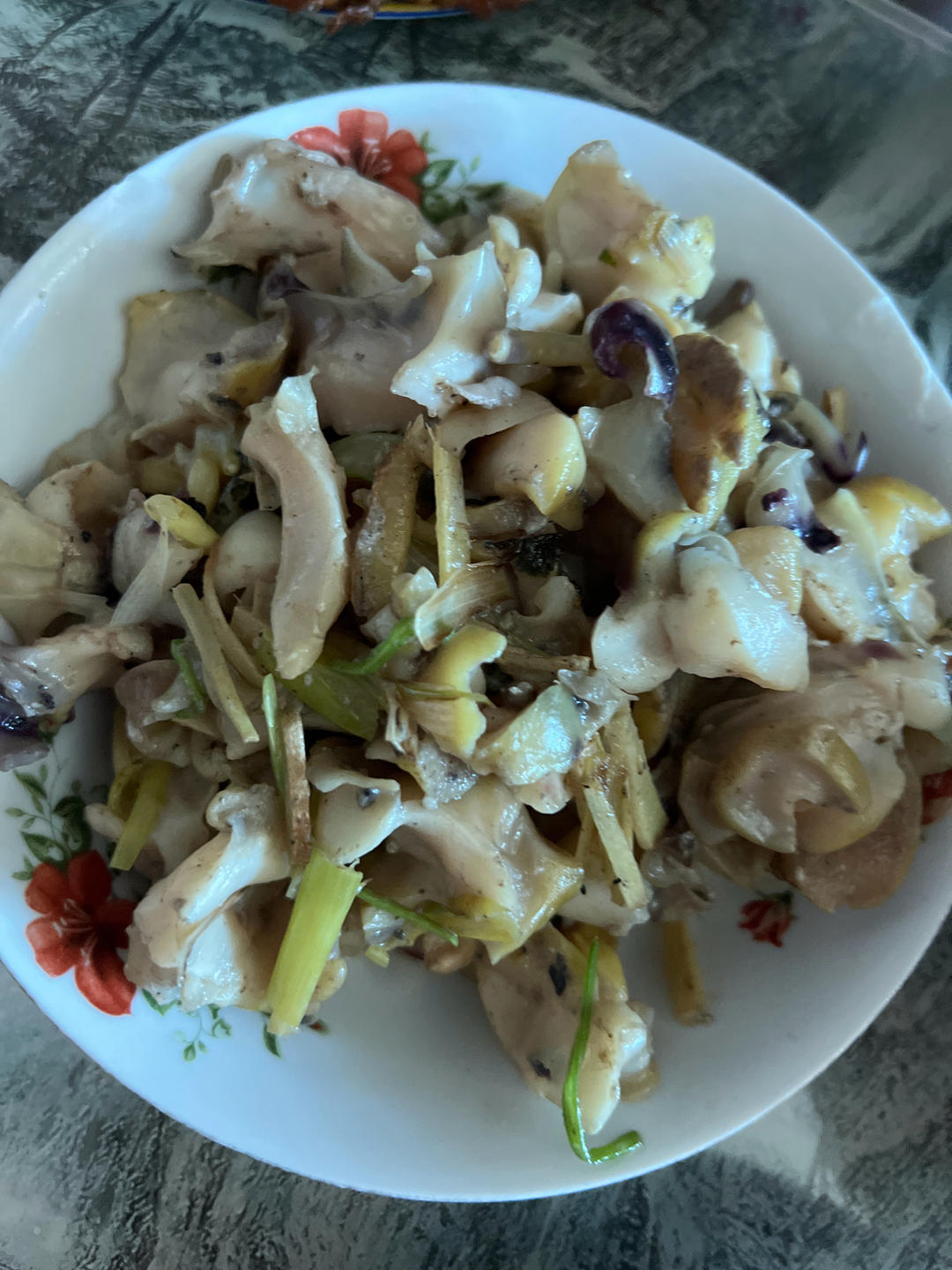 葱爆海螺片