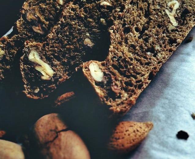咖啡燕麦坚果面包条的做法