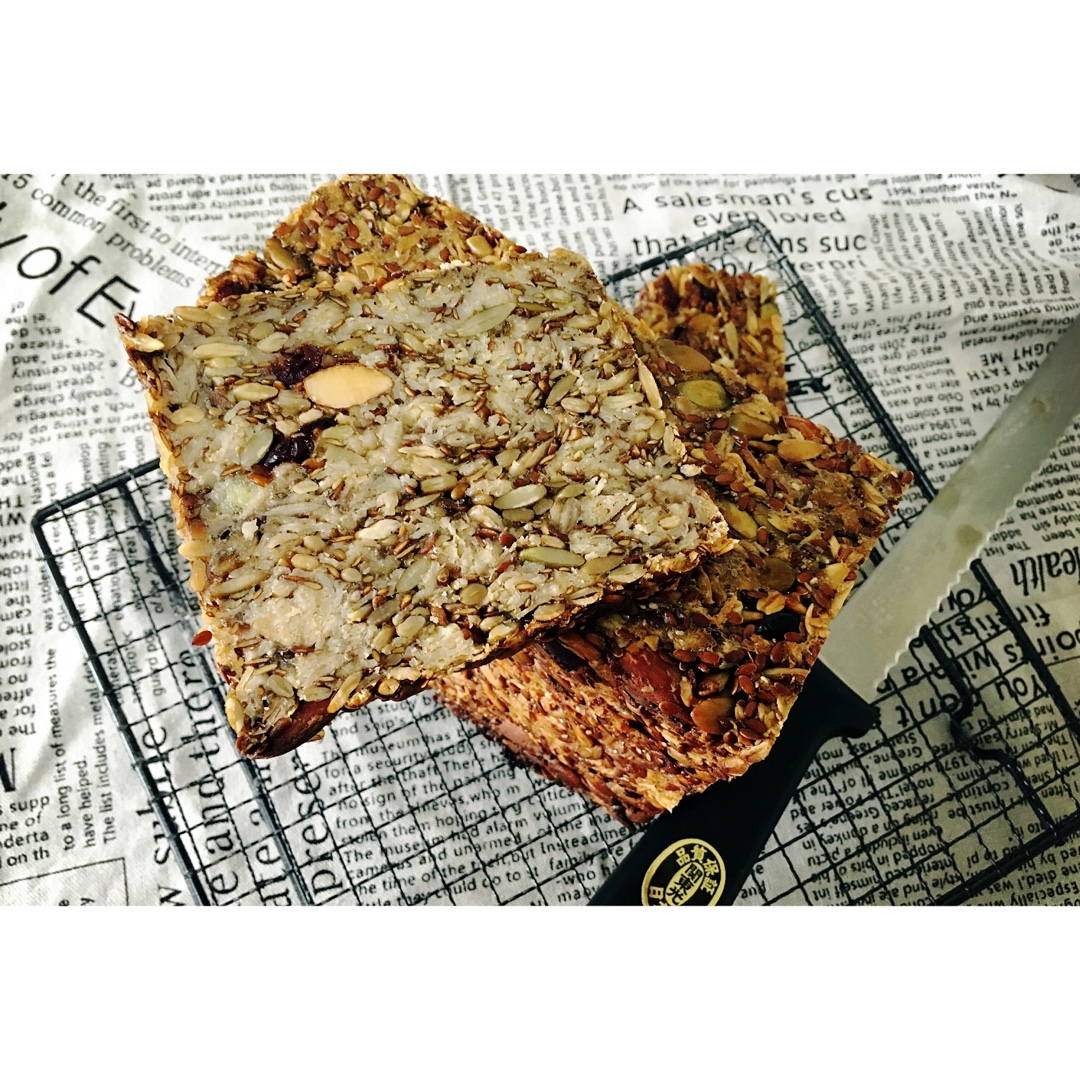 无面粉高纤能量面包丨健康·烘焙