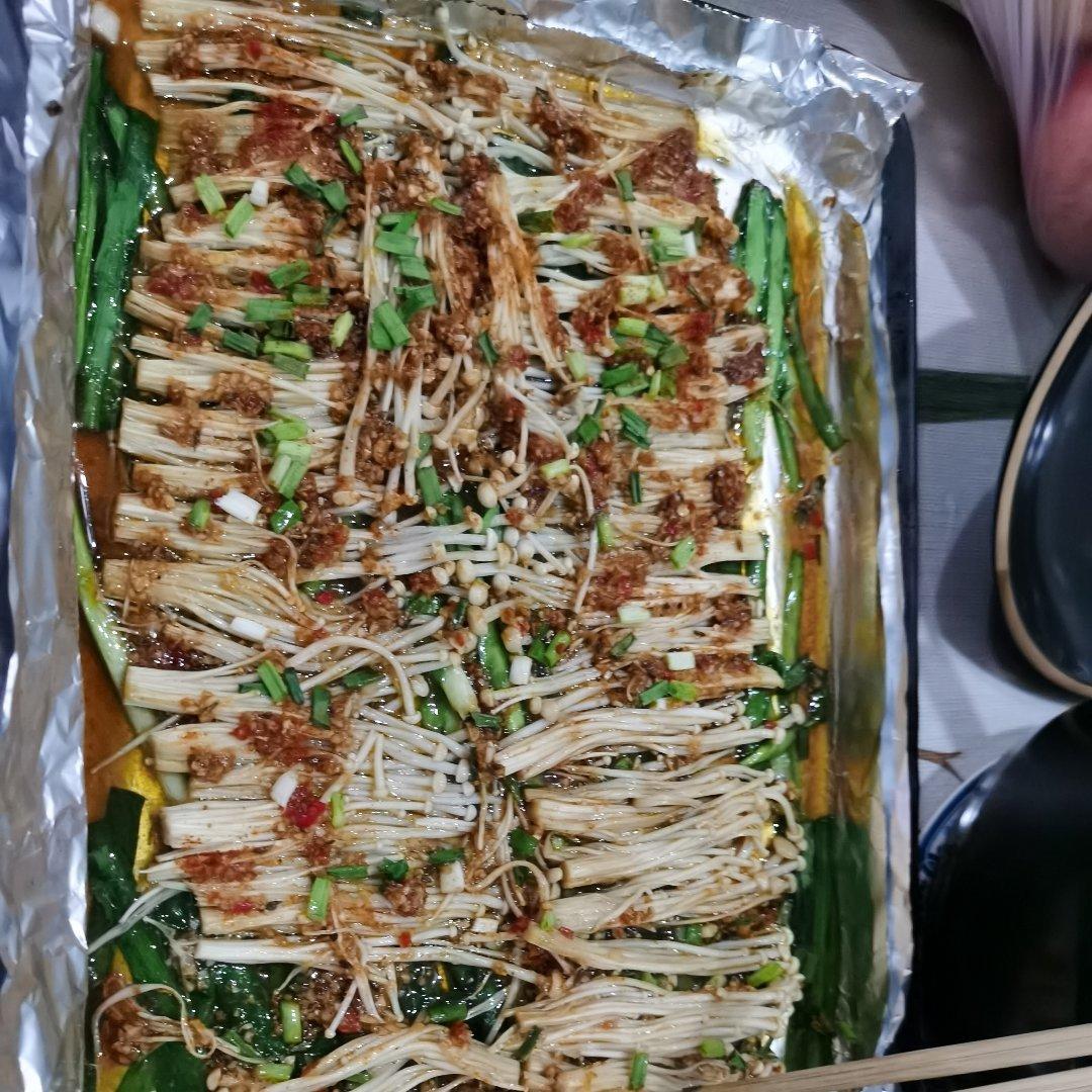 蒜蓉烤金针菇（烤箱版）