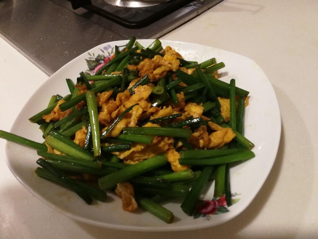 韭苔炒鸡蛋
