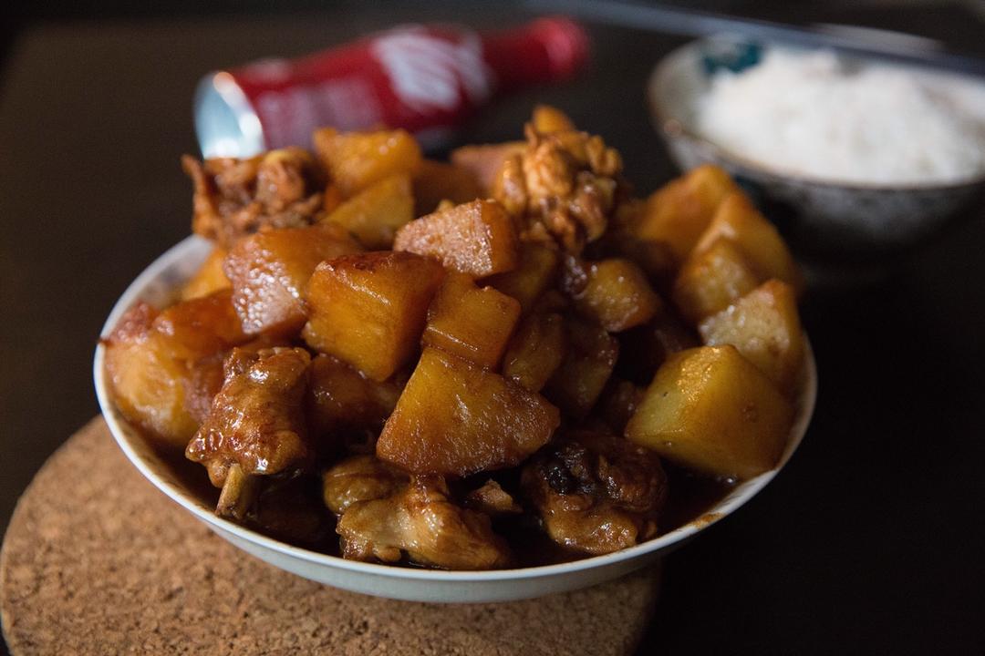 土豆焖鸡腿