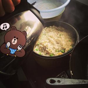 豌豆板栗糯米饭的做法 步骤5