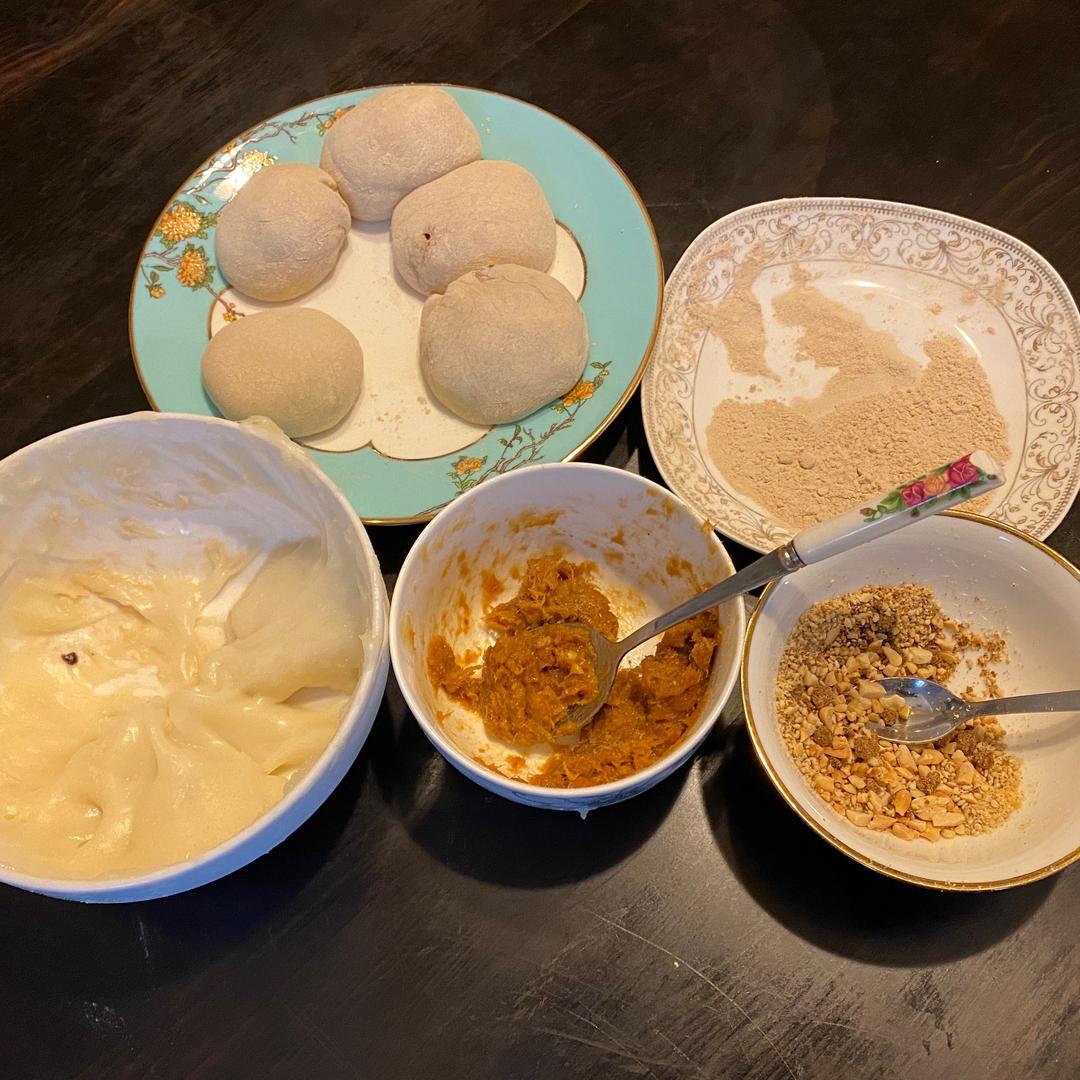 花生红糖/蛋黄肉松糯米糍