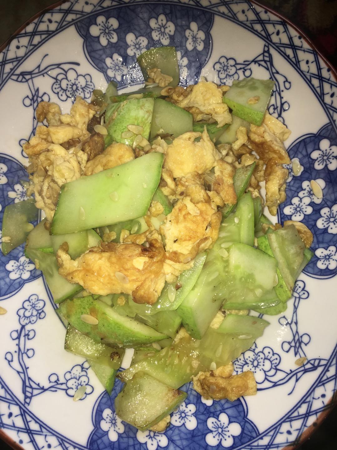 瓜片火腿炒鸡蛋