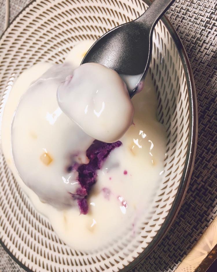 酸奶紫薯泥