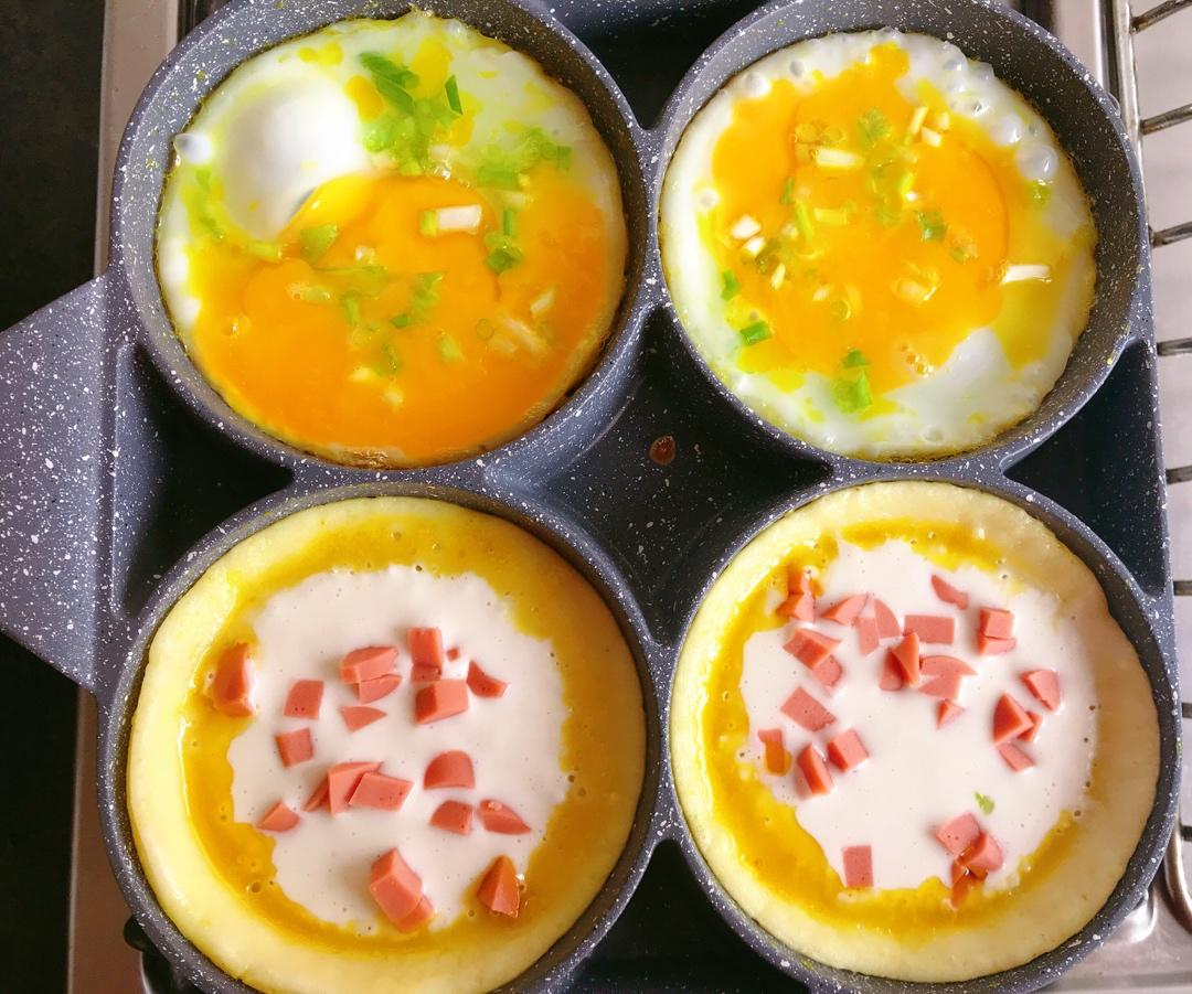 早餐霸王~沉甸甸鸡蛋汉堡