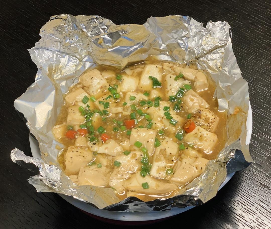 烧烤摊的招牌———锡纸烤豆腐