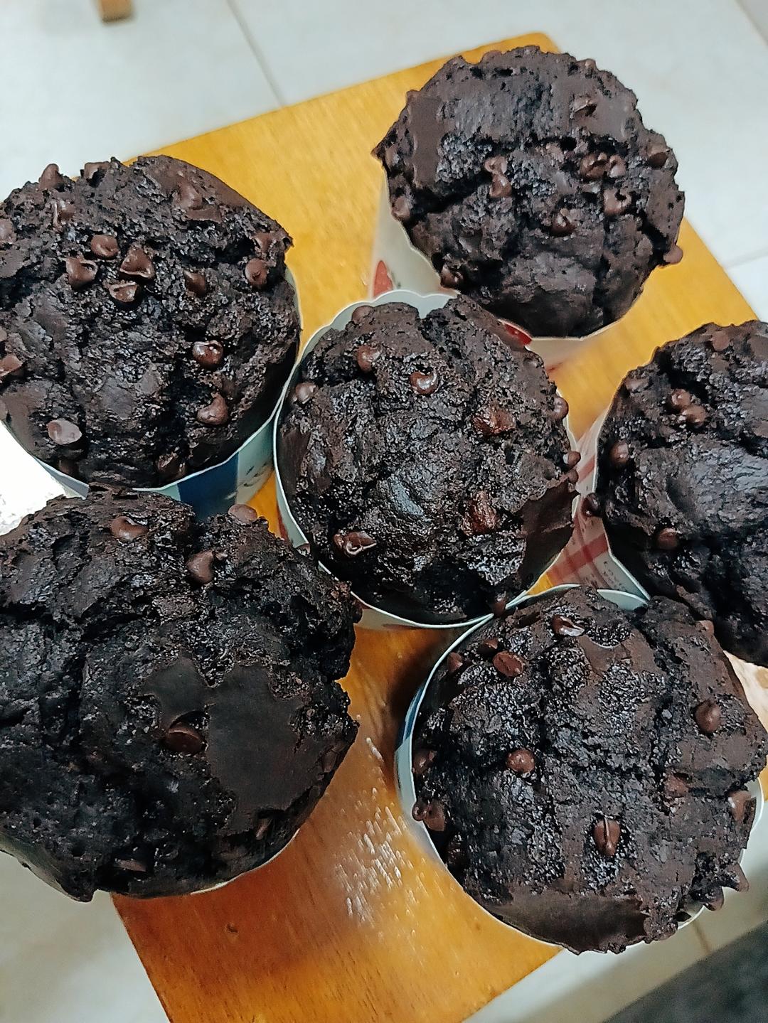在家做巧克力蘑菇头麦芬蛋糕🍫