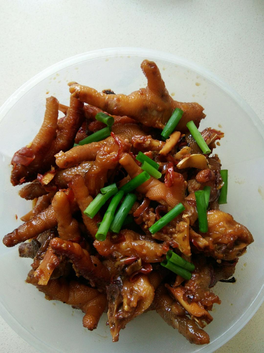 香辣烧鸡爪