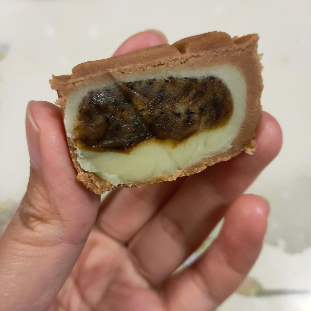 巧克力摩卡桃山月饼