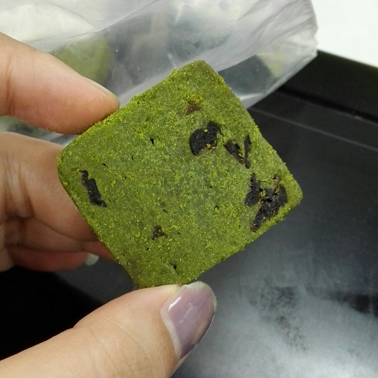 抹茶蔓越莓饼干