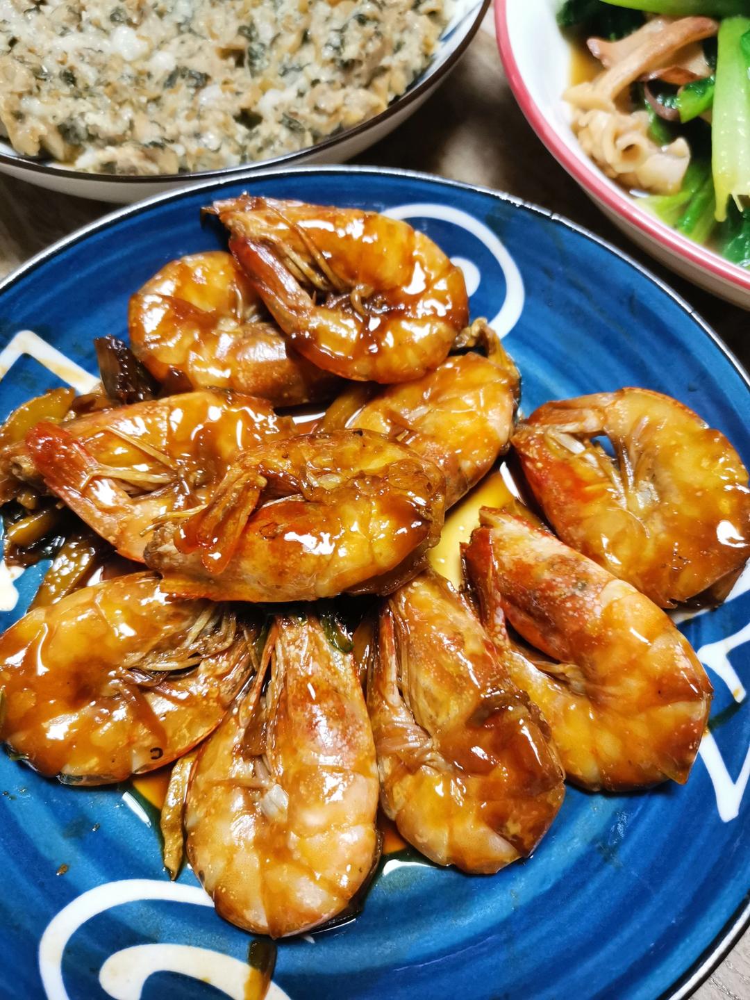 家庭版油焖大虾