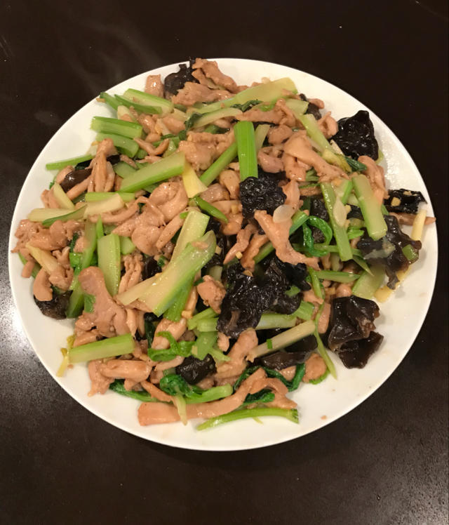鸡丝炒芹菜