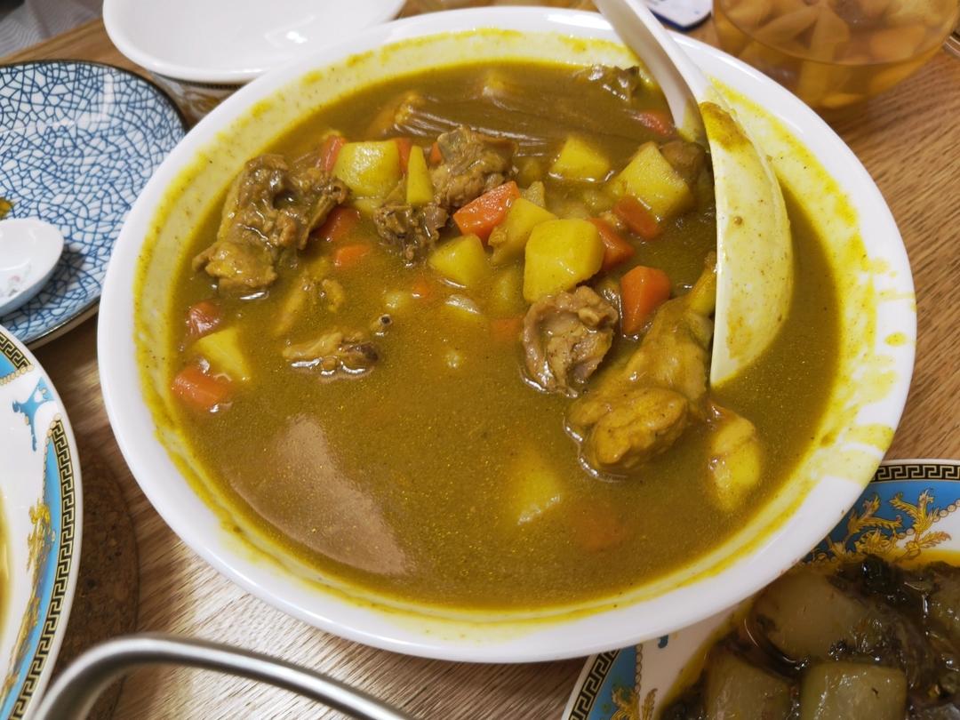 晚饭不费时☞咖喱鸡肉土豆