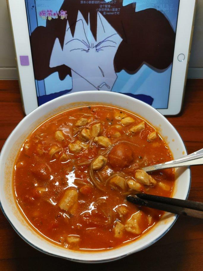 番茄炖鸡胸丨健康·三餐