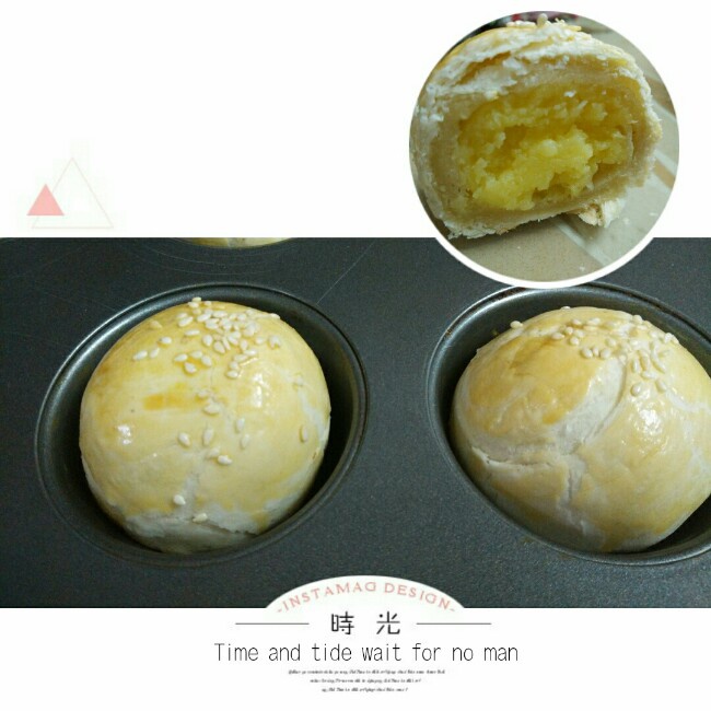 油酥不侧漏系列——仿马得利奶黄酥（两种形态）