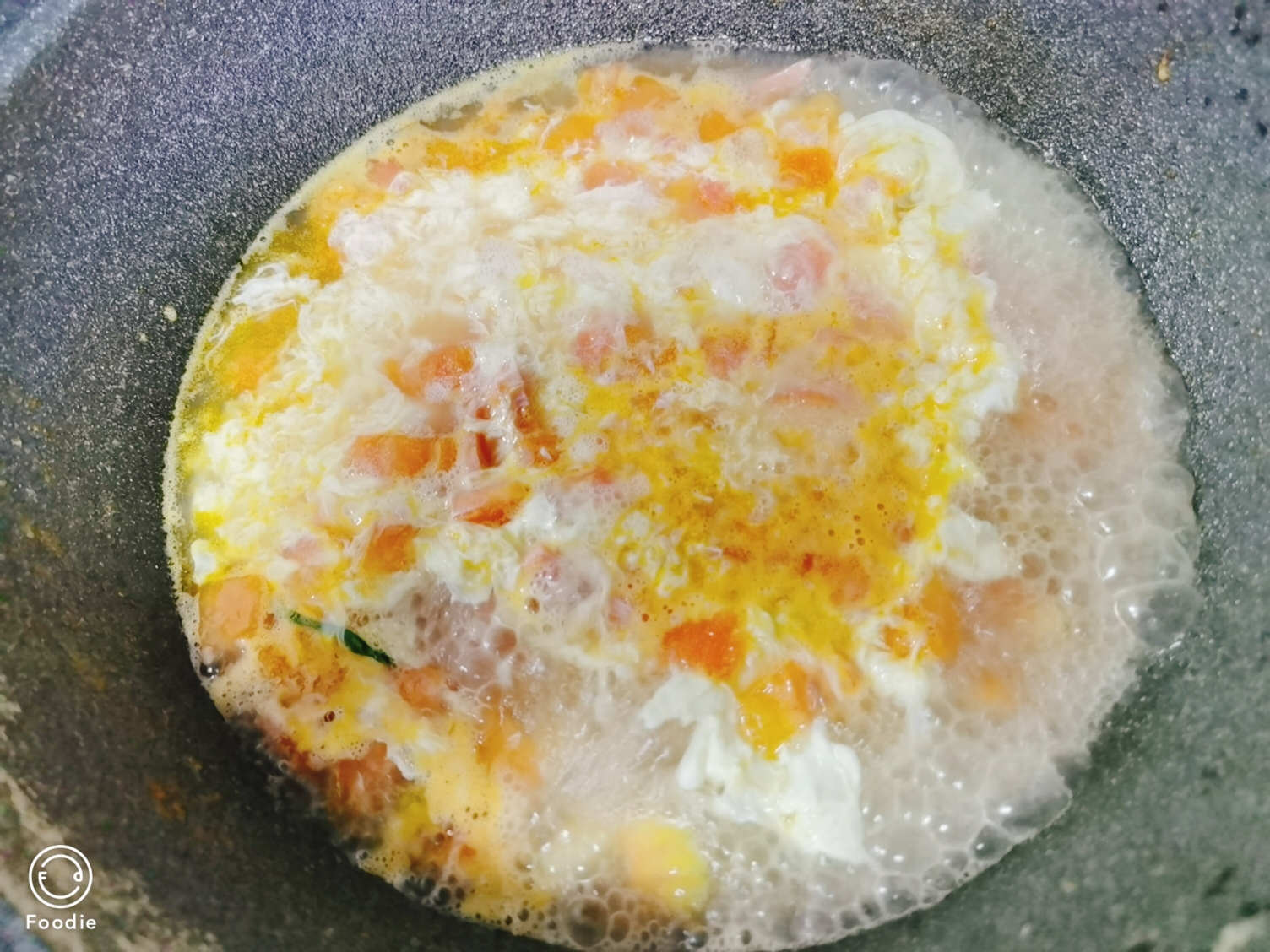 美味有食欲的西红柿韭菜鸡蛋汤🍅的做法 步骤7