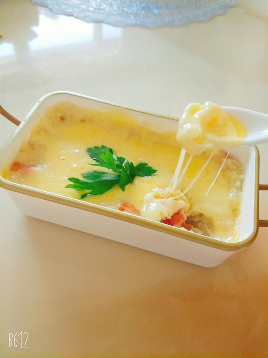 芝士焗土豆泥（微波炉版）