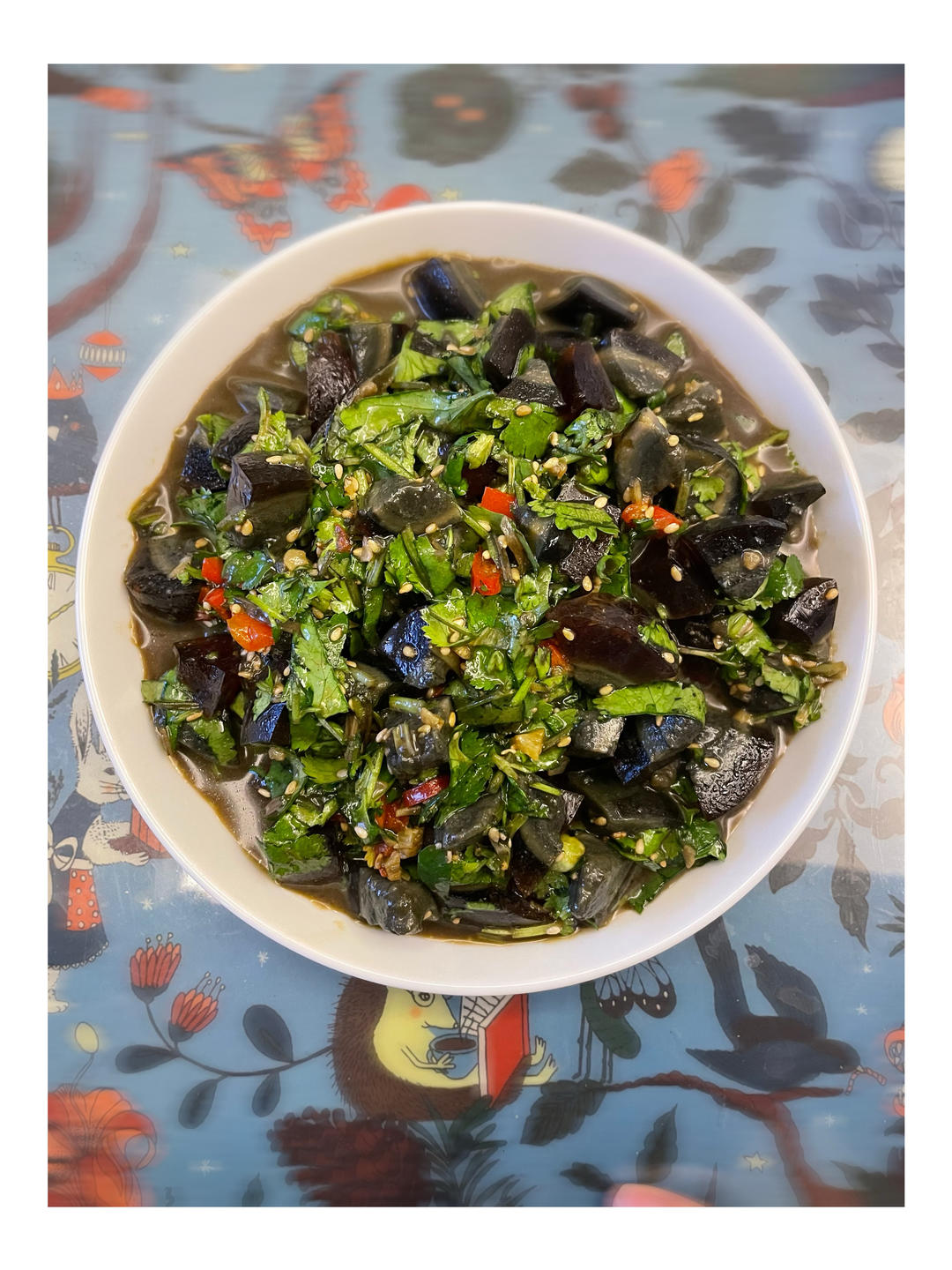 皮蛋的神仙吃法❗️好吃到爆的香菜拌皮蛋