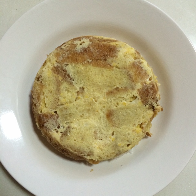 悦颖妹子makiyo做的微波炉版面包布丁