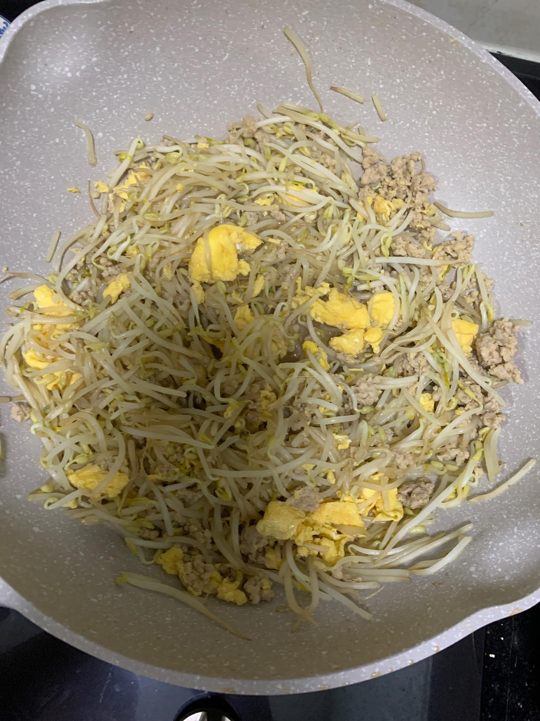 豆芽炒鸡蛋