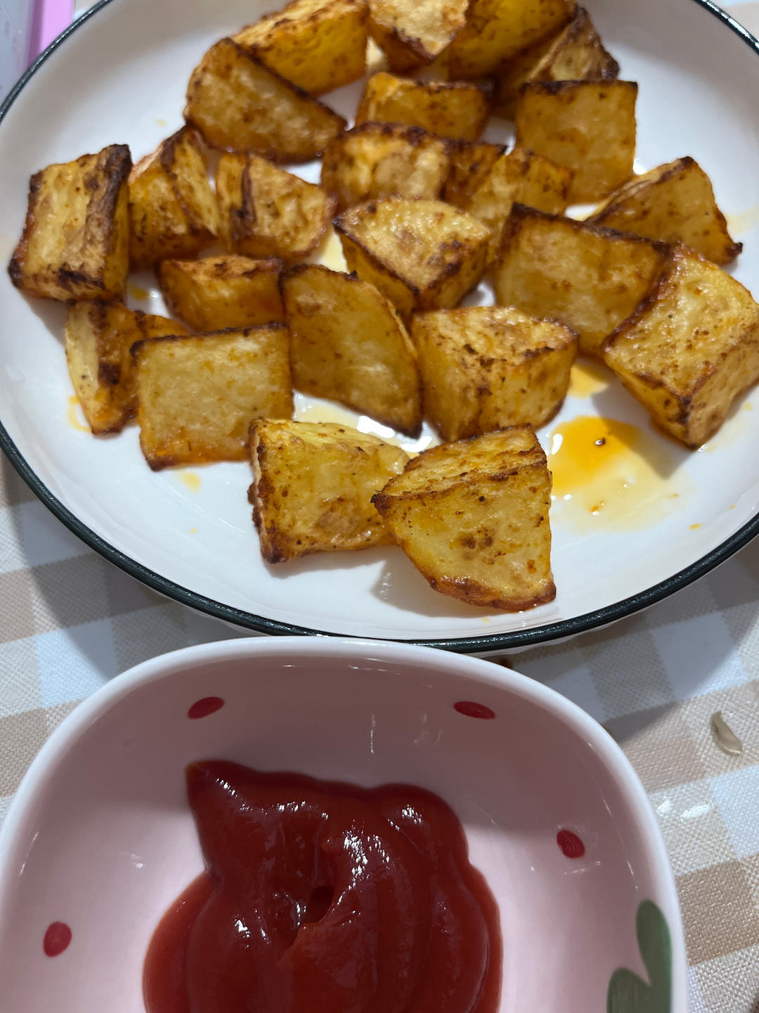 空气炸锅版烤薯角（烤土豆）