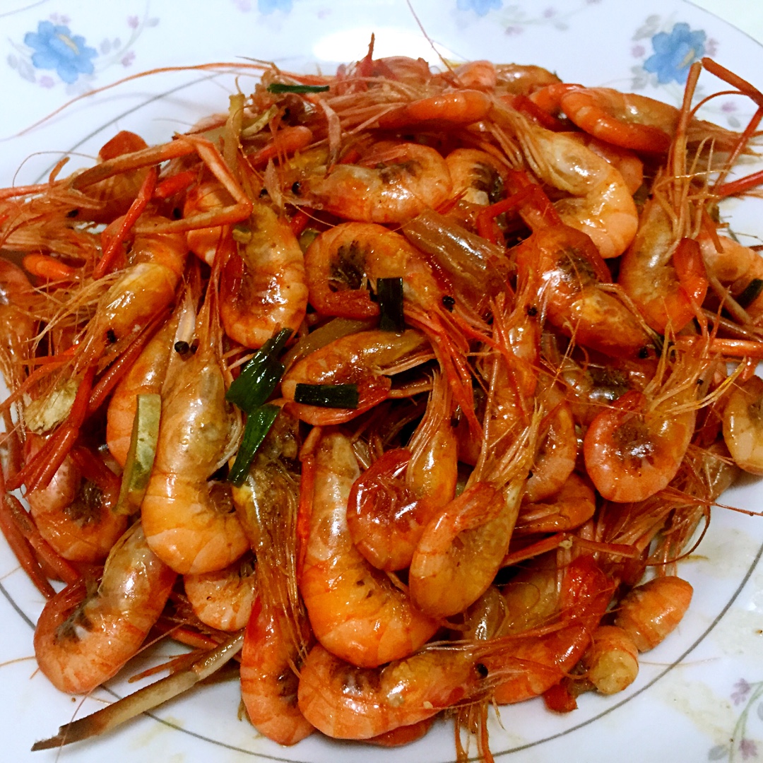 油爆河虾