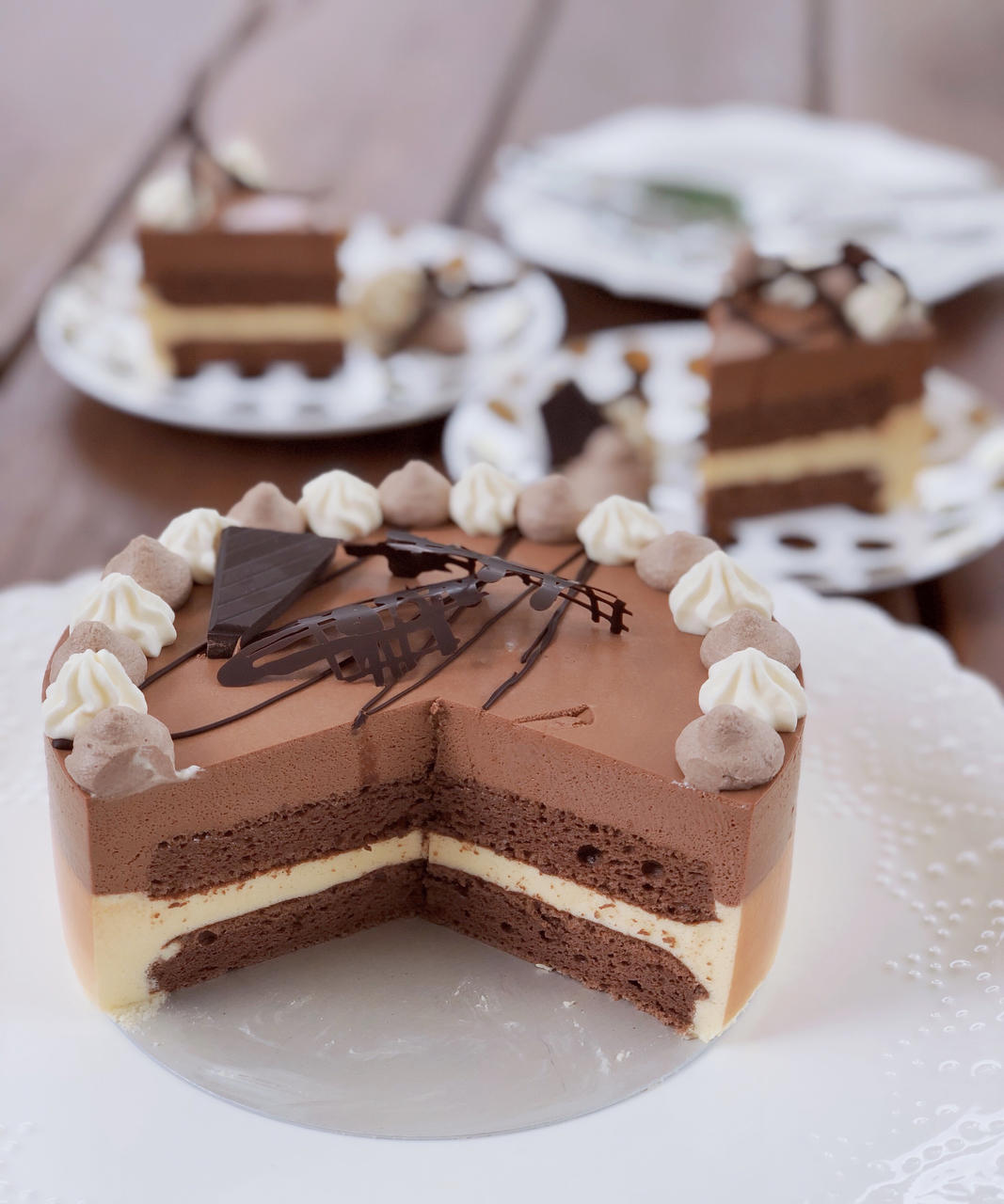 黑白巧克力慕斯蛋糕