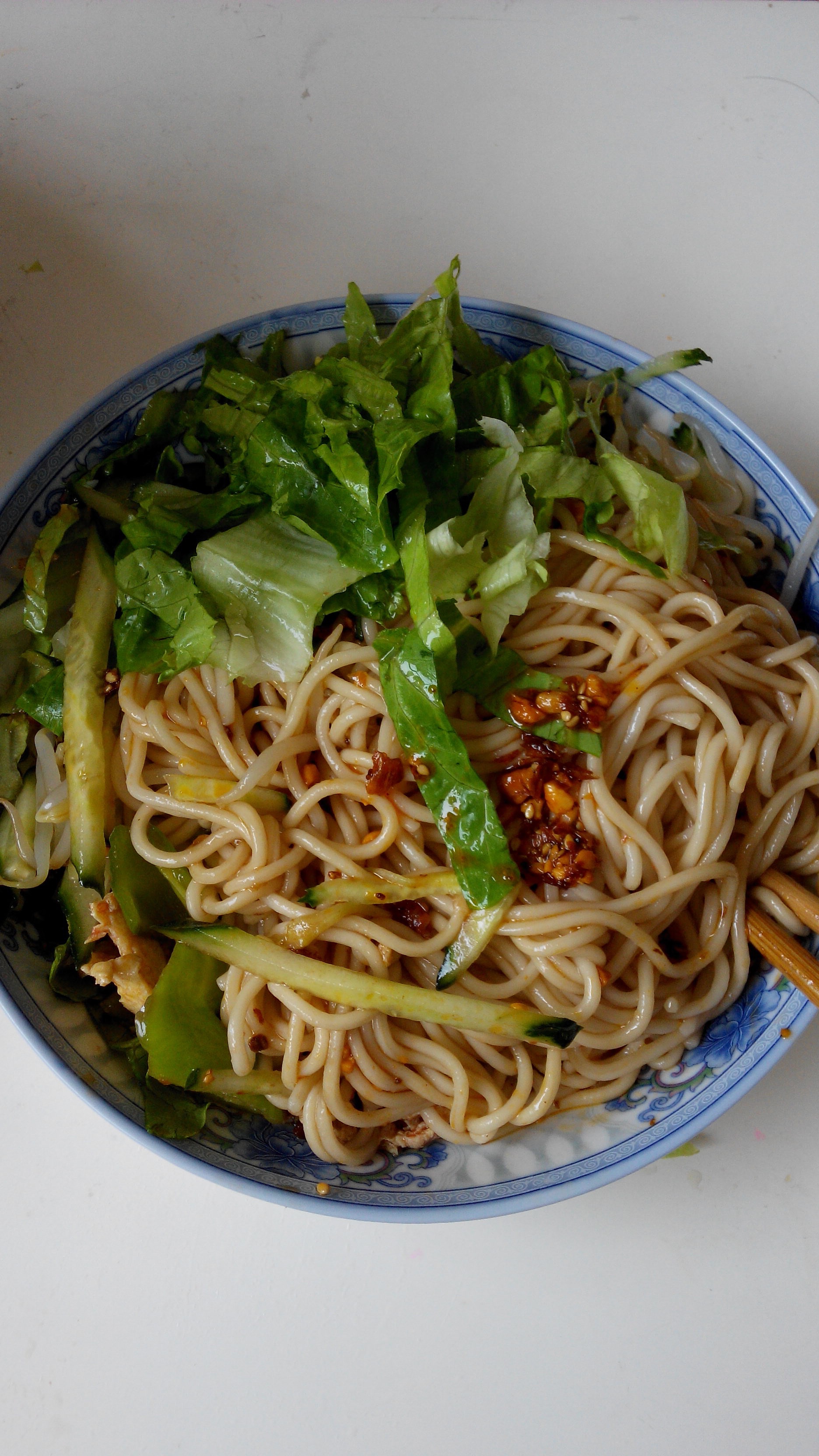 佐手微笑1做的川味凉面