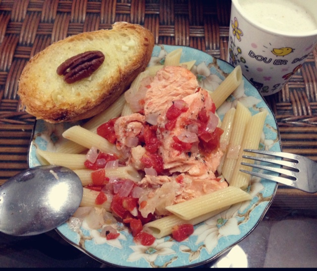 锡纸烤三文鱼  （Salmon Baked in Foil）