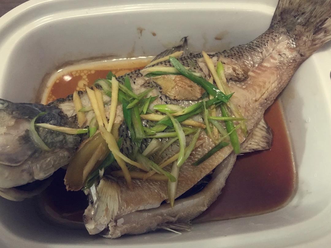 清蒸鲈鱼（家常做法）