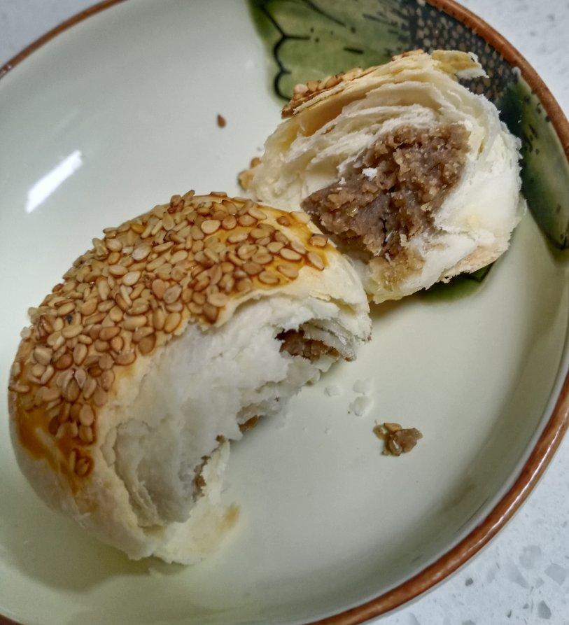 酥皮绿豆饼   酥得掉渣渣