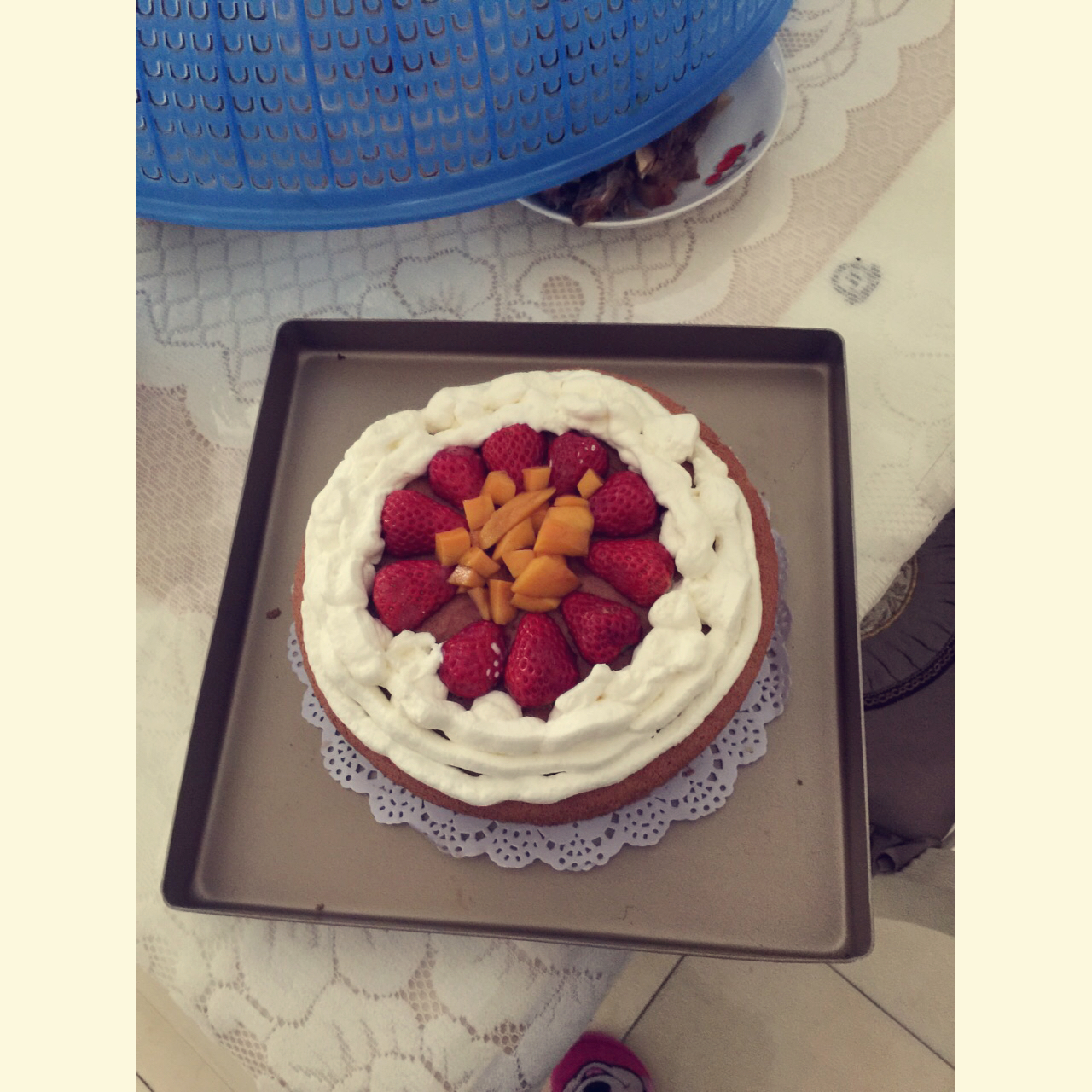 8寸戚风蛋糕（改良君之配方）#皮黑森林#