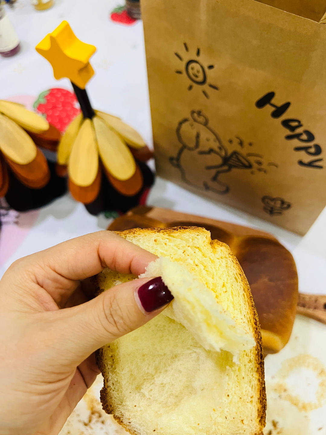 吐司，奶香手撕面包，超级香浓