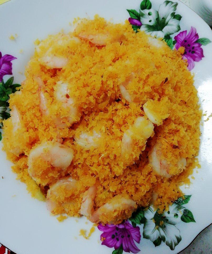 中餐厅同款面包屑炒虾仁