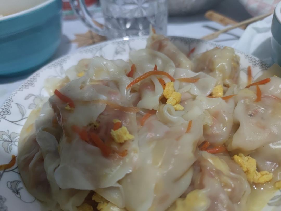 素馅胡萝卜鸡蛋水饺