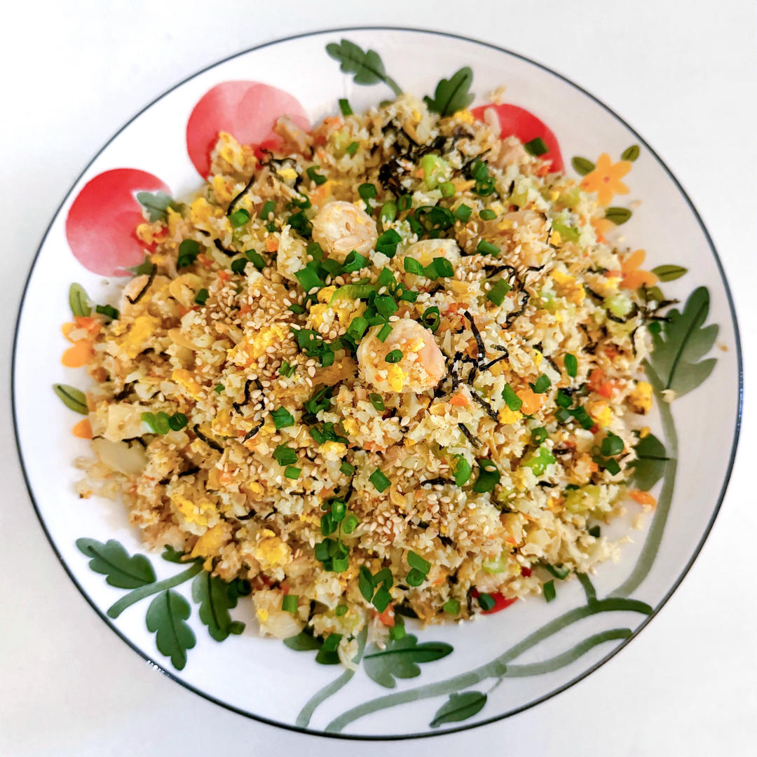 能量抗糖海鲜炒花菜饭（ref.萧潇）