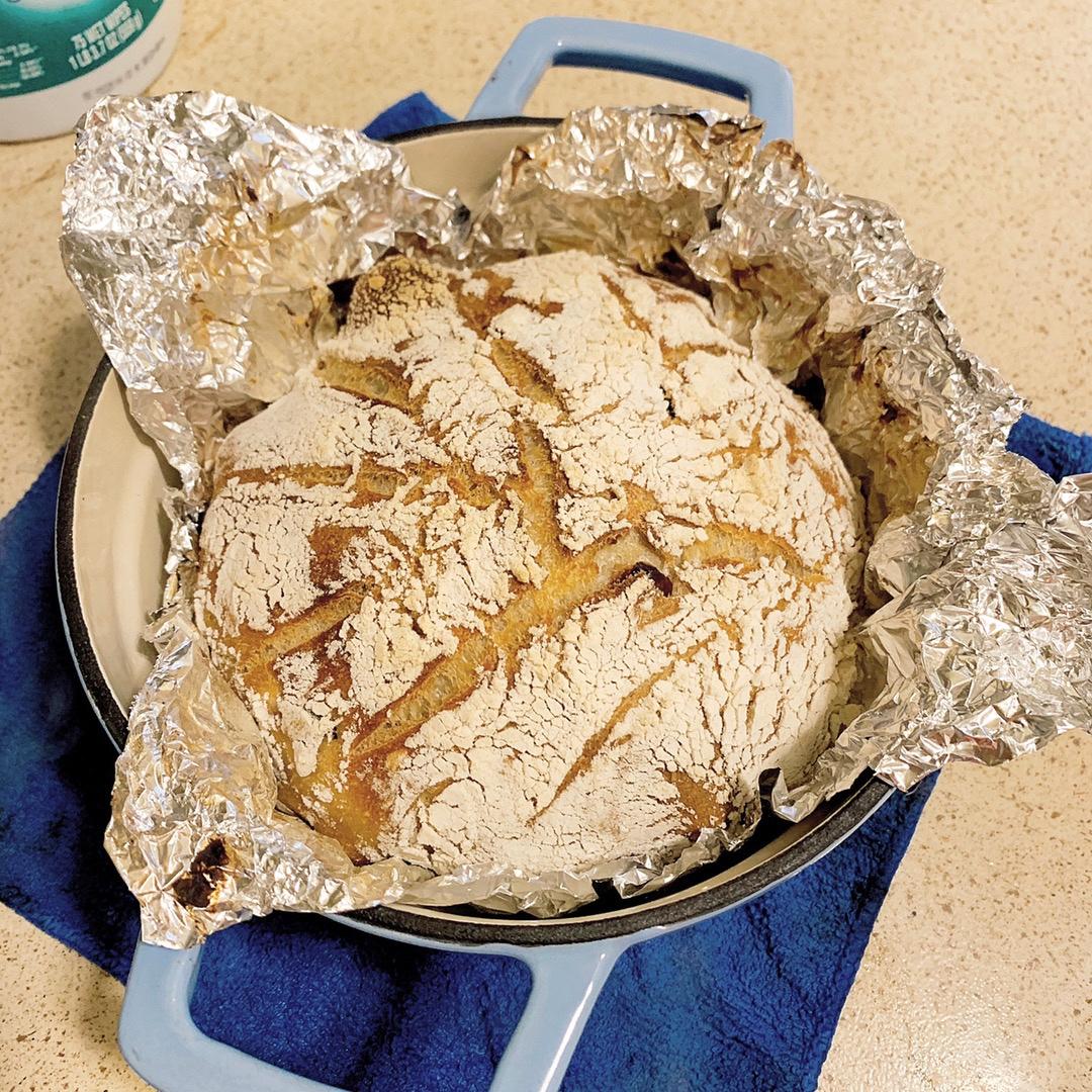 北鼎铸铁锅食谱｜亚麻籽蔓越莓包