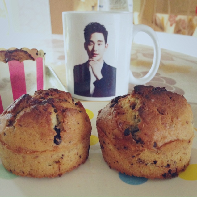 香蕉巧克力碎片麦芬