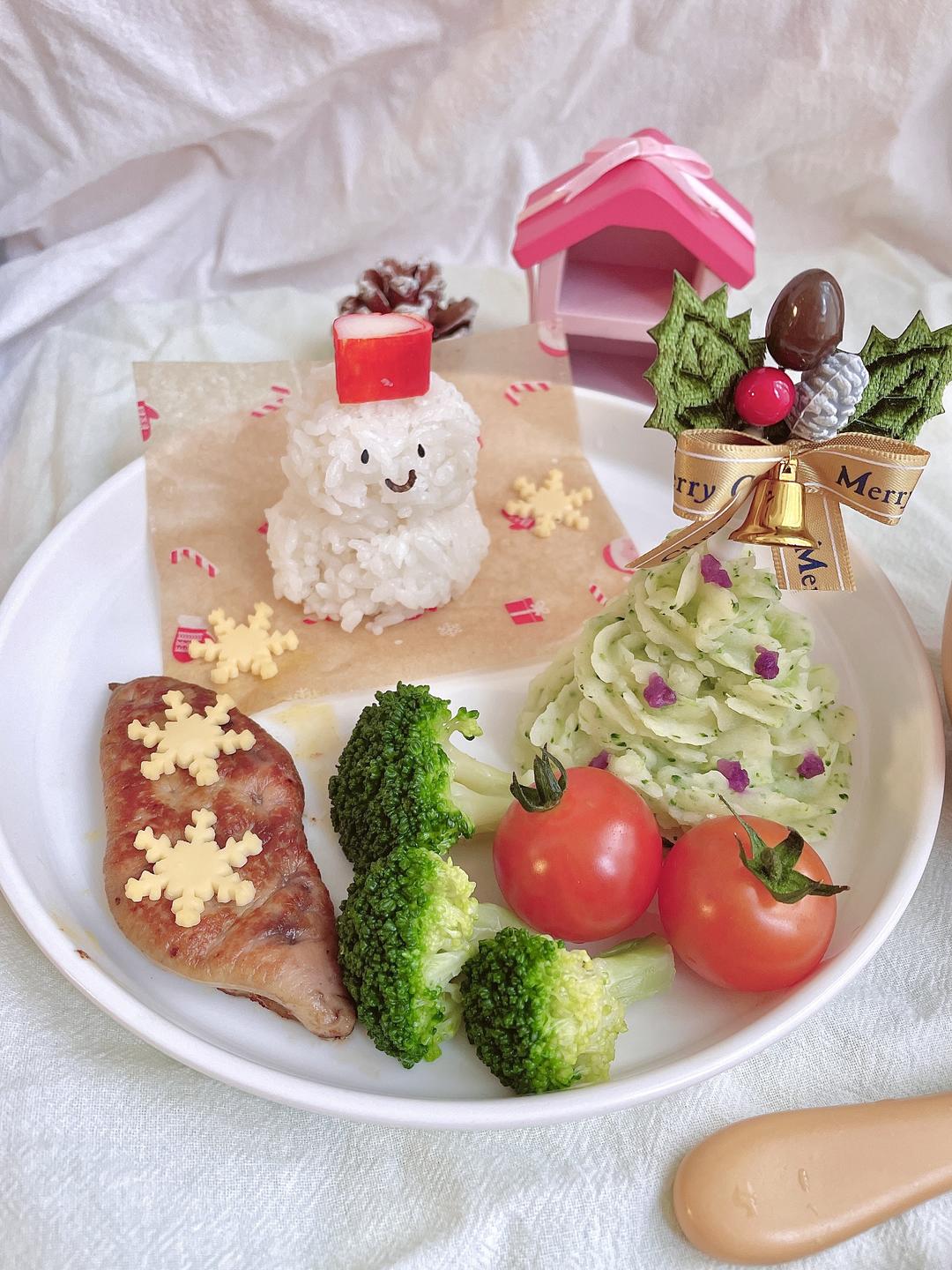 超简单制作的圣诞儿童餐！的做法