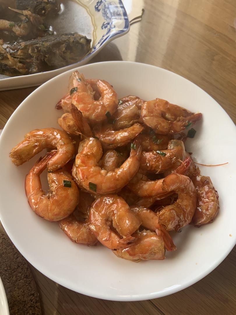 生抽煎大虾
