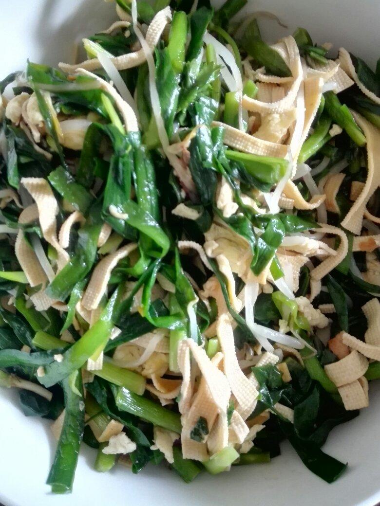 韭菜炒干豆腐