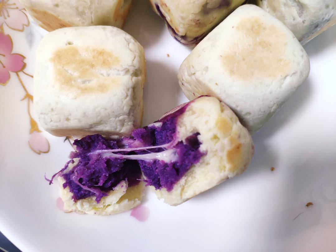 自制网红🔥紫薯芝士仙豆糕