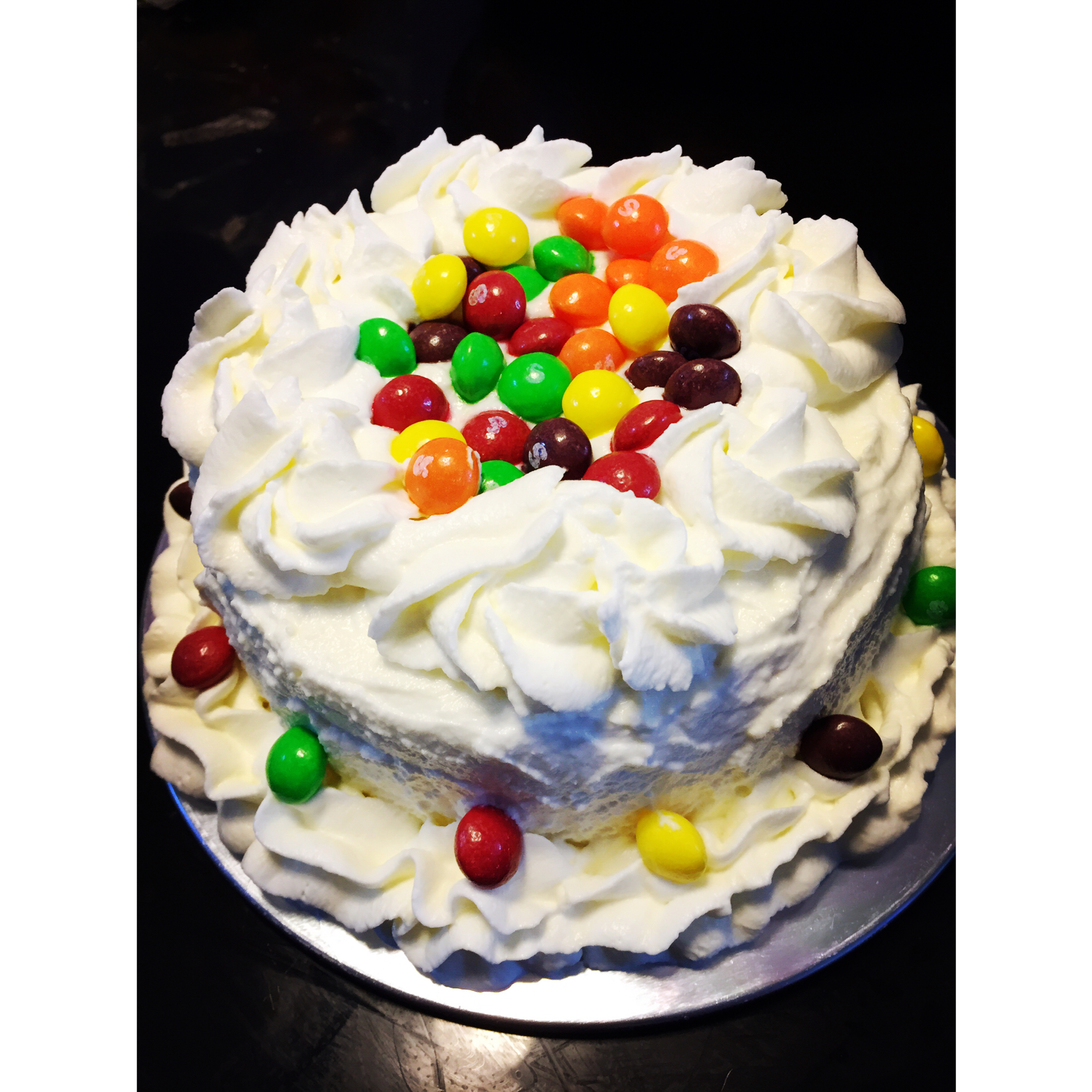 米苏9120做的mm豆可爱奶油蛋糕