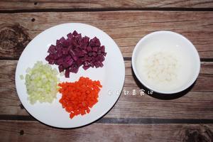 彩色疙瘩汤的做法 步骤2