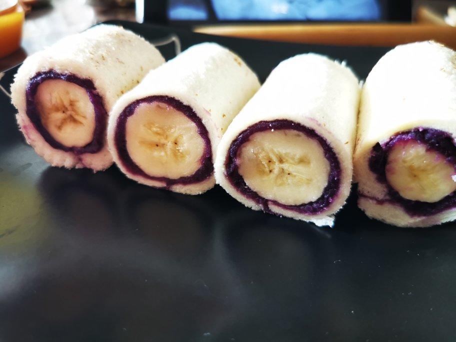 紫薯香蕉吐司卷