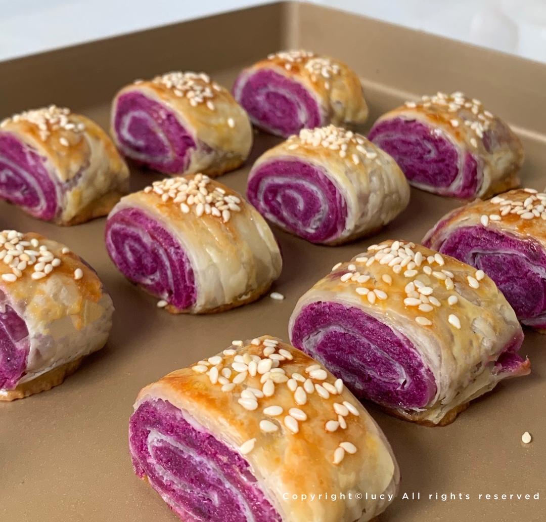 万能的手抓饼系列～紫薯酥
