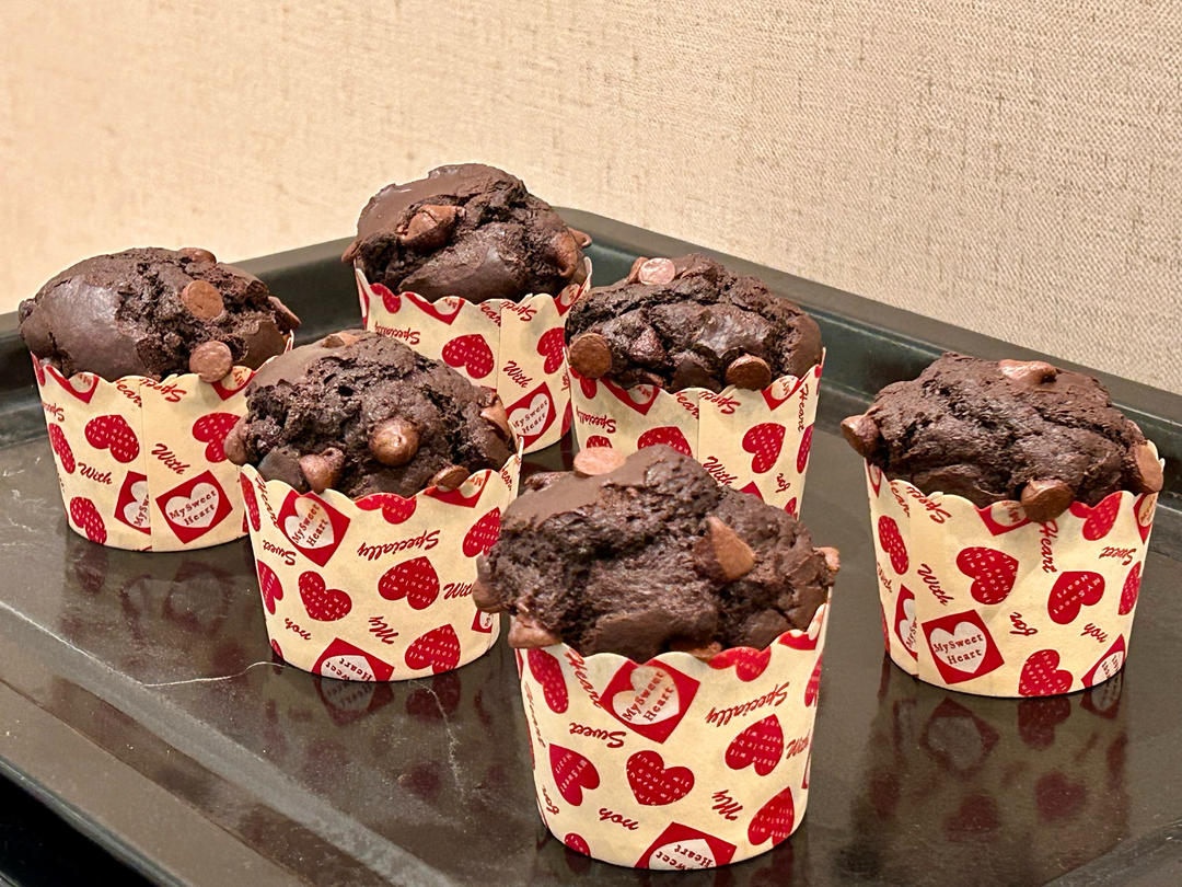 在家做巧克力蘑菇头麦芬蛋糕🍫