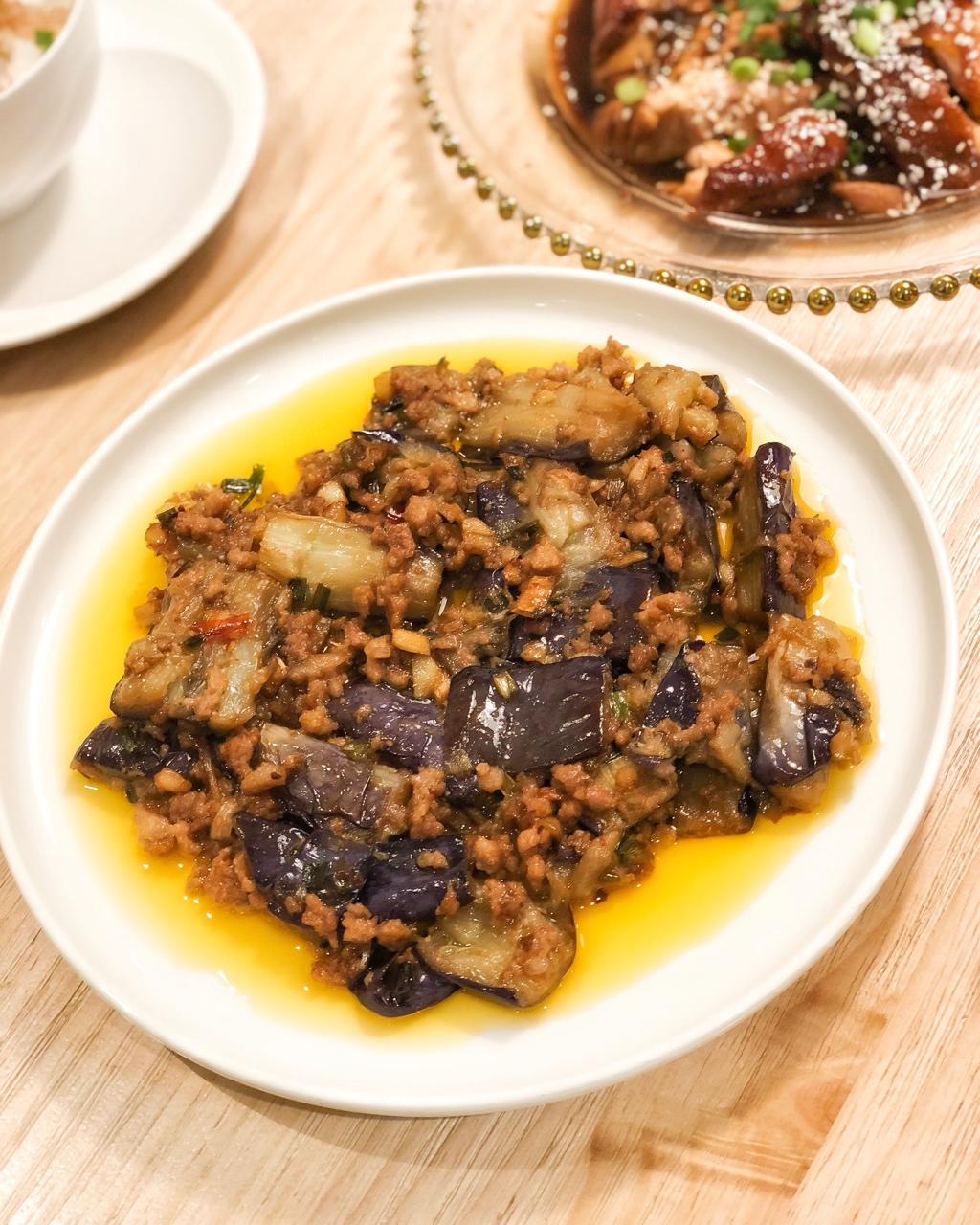 红烧肉沫茄子